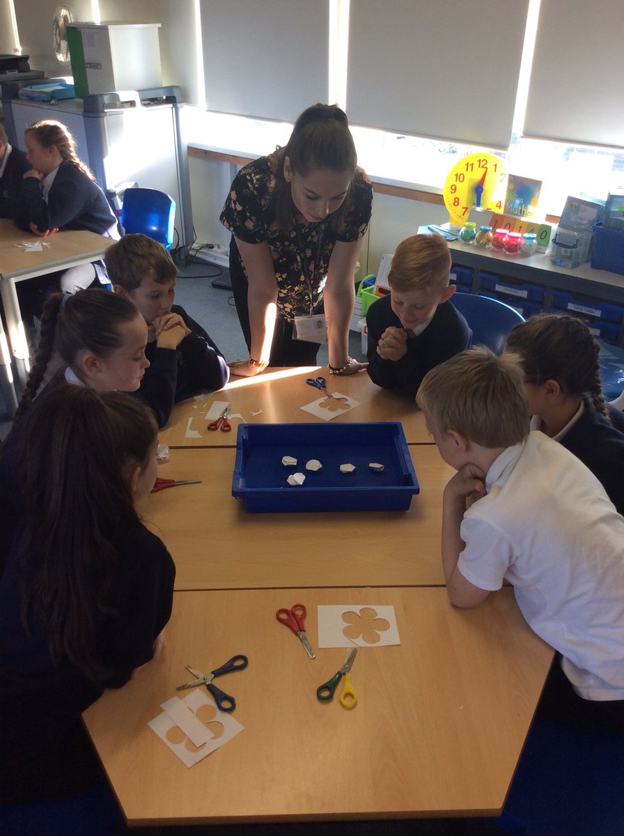 parkendprimary's tweet photo. Year 5 Mulberry have been experimenting with paper flowers to see if they sink, float or open up #tdtscience https://t.co/iOBYxawEJy