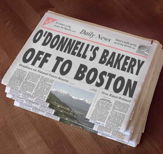 ODonnellsBakery's tweet photo. #offtoboston https://t.co/ET91WIwgBs
