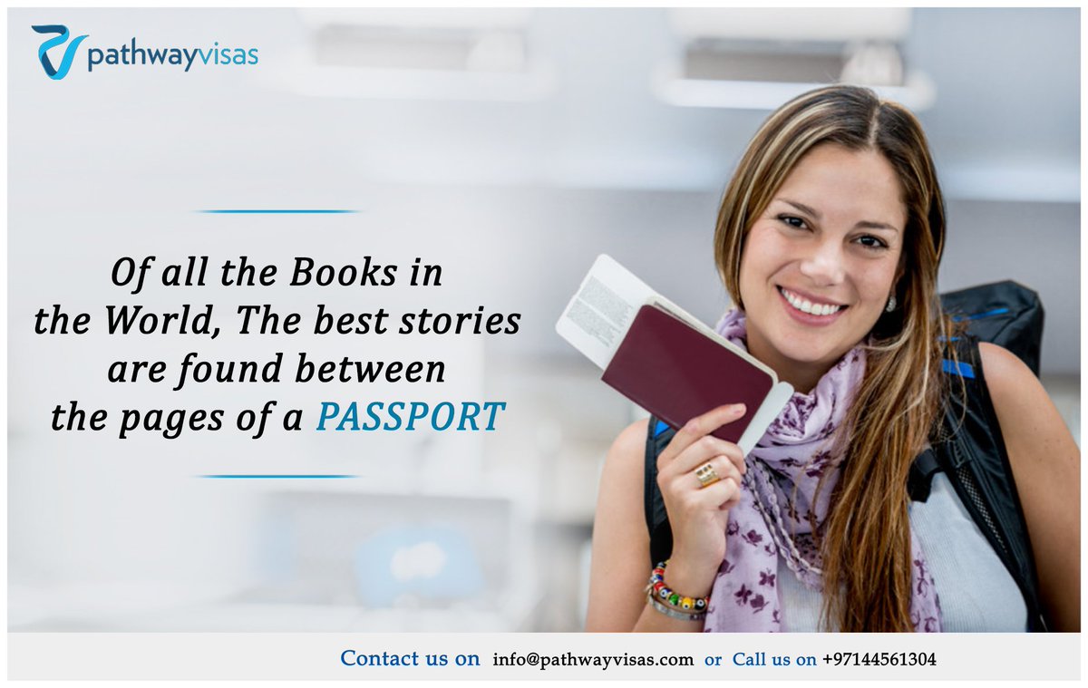 Pathway_Visas's tweet photo. Of all the books in the world, The best stories are found between the pages of a #Passport.
#QuoteOfTheDay #Travel #Visa #TravelVisa #Immigration #PathwayVisas #FridayFeeling #FridayFeelings https://t.co/9ryl6rkxJ0