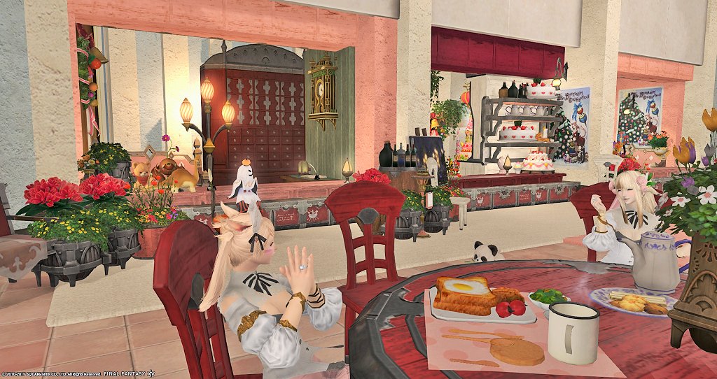 Harley Quinn 日記 ハウジングლ ლ ドールハウス風のケーキ屋さん作ってみた 花いっぱいの庭 Final Fantasy Xiv The Lodestone