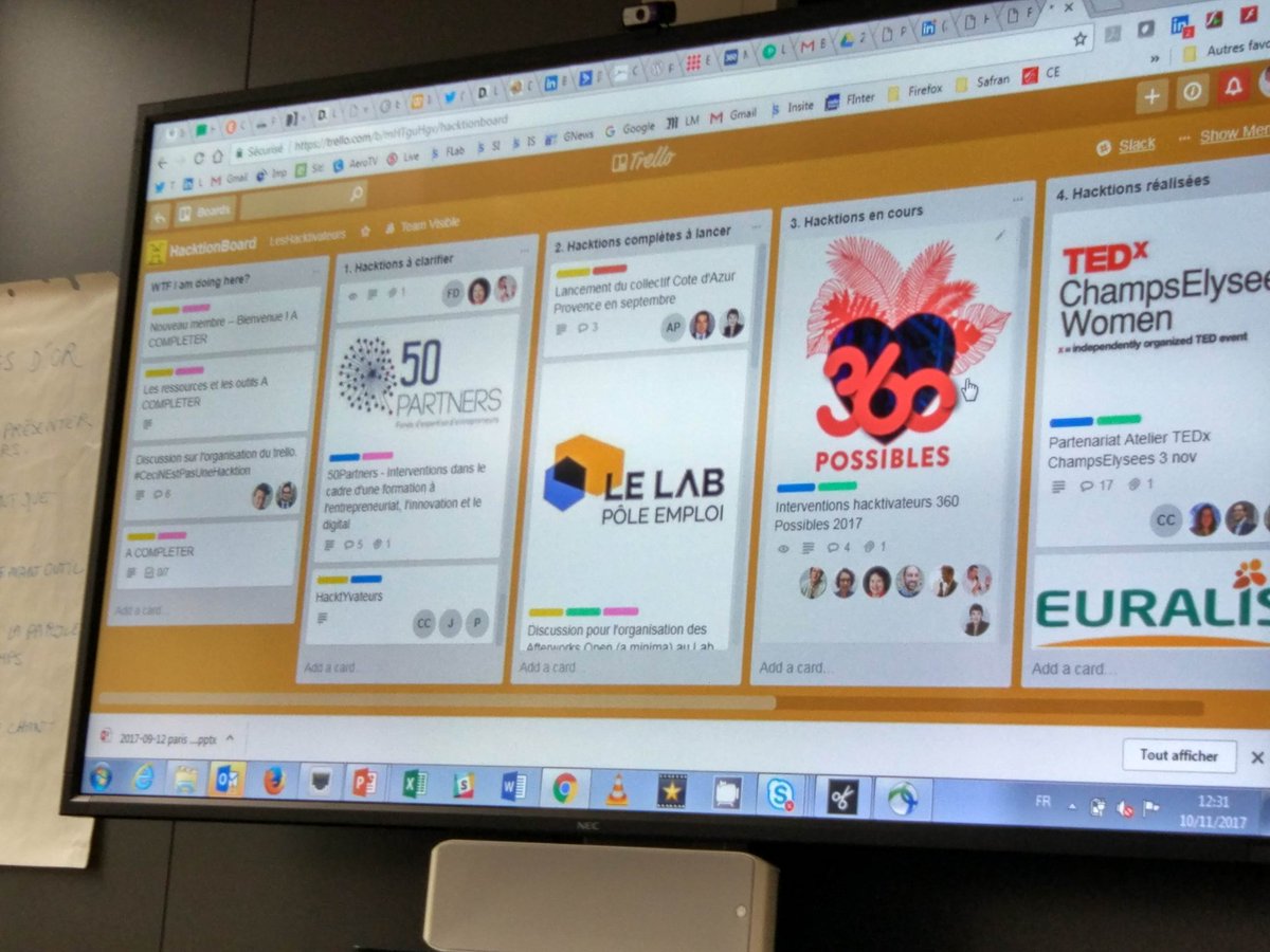 NabilBouzerna's tweet photo. Introduction par @setolivier au #midwork #5 du collectif Paris-Saclay des @hacktivateurs au @WAWlab #CorporateHacking toujours autant d' #innovateurs présents 😇 @FranckMaistre @Fabrice71 #innovation #Digital https://t.co/iqUWZ2bYhX