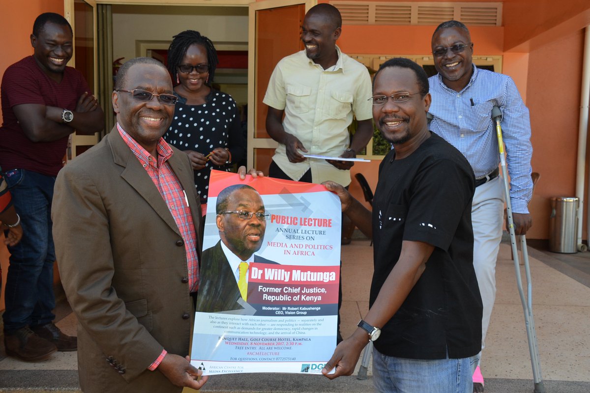 ACME_Africa's tweet photo. @WMutunga paid us a visit at our offices in Bunga-Soya today morning. We were honored to have him as this year's speaker at the annual lecture on media and politics in Africa. #ACMELecture https://t.co/5G3oMoj5Hh
