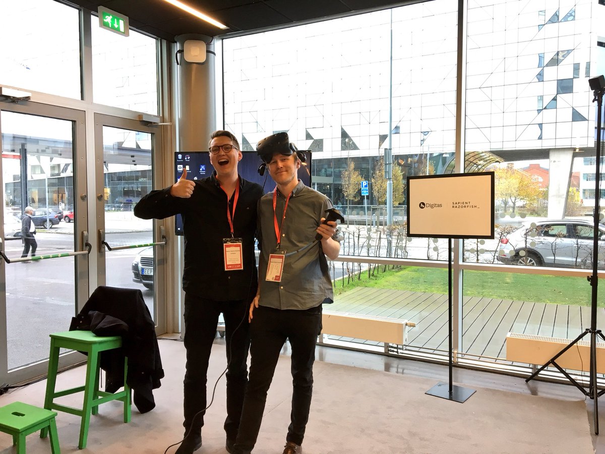 Thanks to our siver sponsor @DLBi_Nordics och @SR_  for showing us their awesome work in VR technology #VRST2017