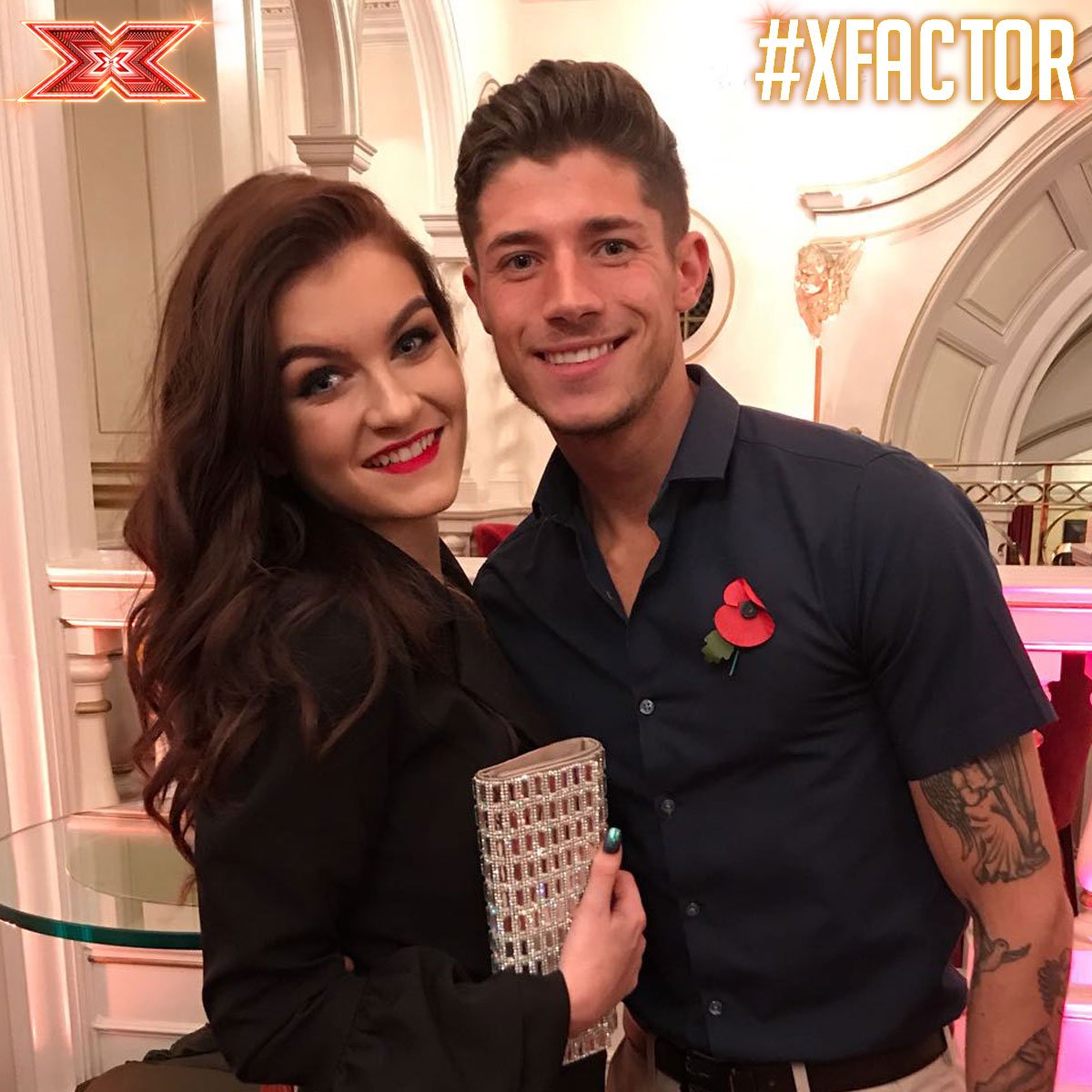 TheXFactor's tweet photo. Our #XFactor Contestants were glam goals at the #ITVGala last night! @itv #SquadGoals 💫😉🤳 https://t.co/YSF4L0SZCh