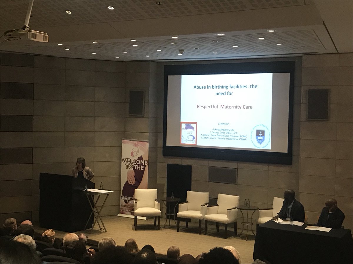 MaryAugustaAdam's tweet photo. Prof Fawcus touches on Respectful Care in Maternity #MHS2017 #twitterhospital #WomensHealth #WITS @MrsMaswime https://t.co/pJnrTOFiv1