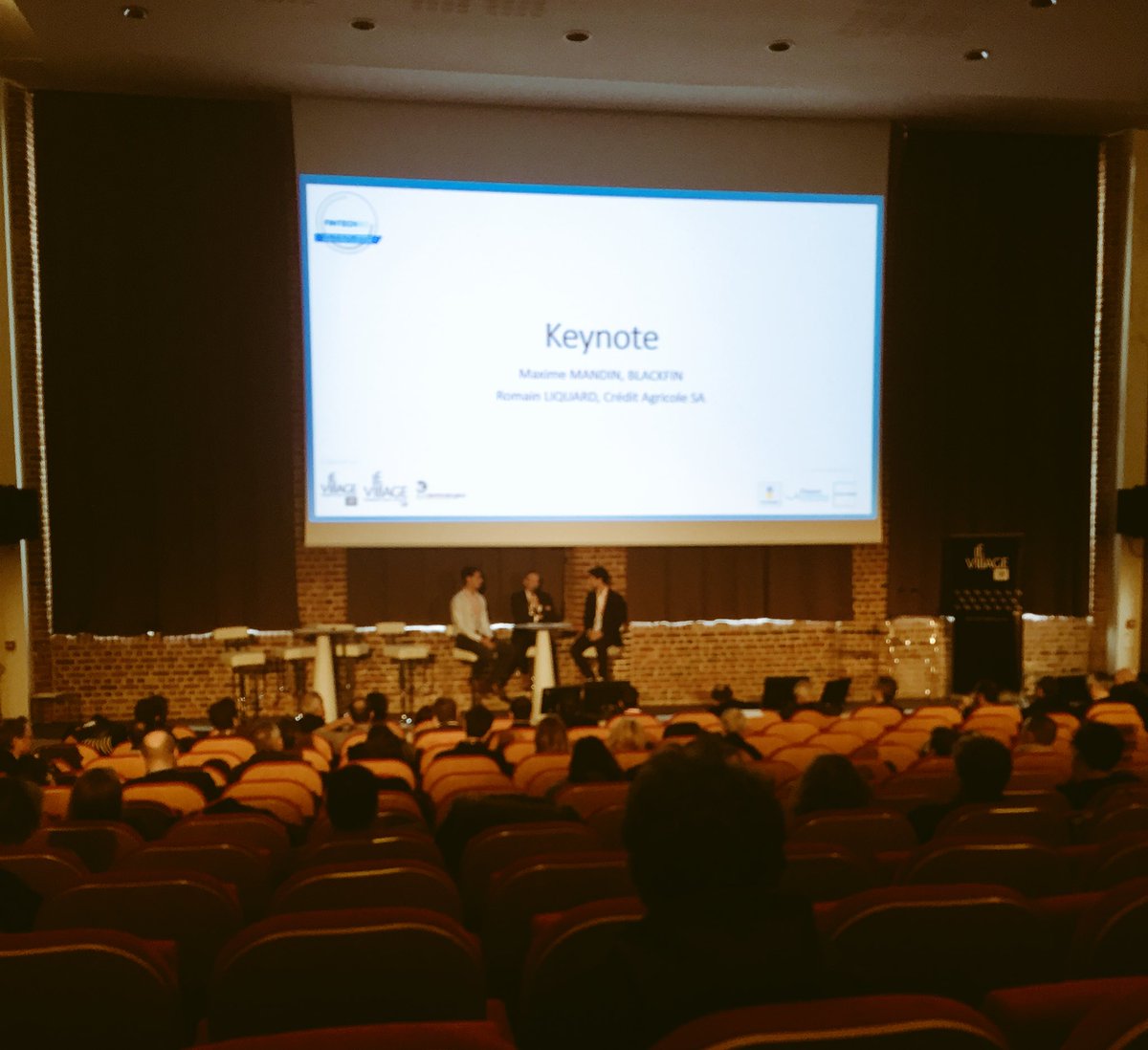 destailleurs's tweet photo. 🏦🌐 Keynote "Prospective autour des fintechs" animée par @pyaubert, en présence de @MaximeMandin du fonds d'investissement @Blackfin_tech et @RomainLiquard du @CreditAgricole. #MBADMB #FintechGo #Fintech @euratechnologie https://t.co/HbC71Xyj7l