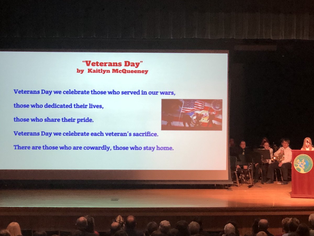 techcoachspive's tweet photo. Celebrating our veterans in Coventry! #USA #HonoringVets @SchoolsCoventry https://t.co/cy1xmZTO2A
