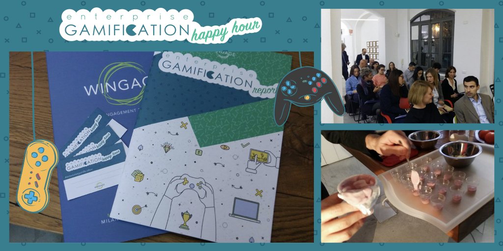 wingage_gso's tweet photo. In Wingage prendiamo il gioco molto sul serio. È un modo per affrontare la vita e il lavoro con entusiasmo e gli occhi che brillano. Grazie a tutte le persone che ieri hanno partecipato a 🎮 #EnterpriseGamification Happy Hour 🍸 #engagement #gamification #EmployeeEngagement https://t.co/uq9GyIoOfo