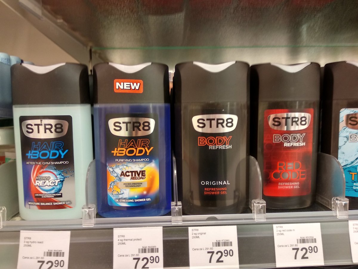Photo of "Str8" brand deodorant.