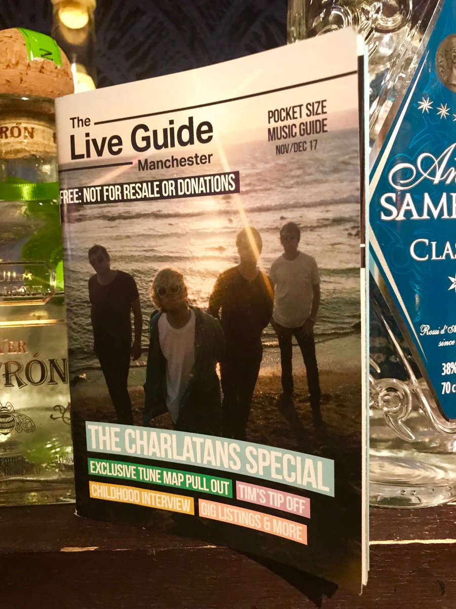 nightanddaycafe's tweet photo. The first person to come to the bar &amp; tell barkeep Luke that they love him gets a signed @TheCharlatans #TuneMap @LiveGuideMCR https://t.co/TL9RW5IKWx