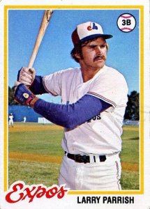 Happy 64th Birthday to former Montreal Expos third baseman Larry Parrish! 