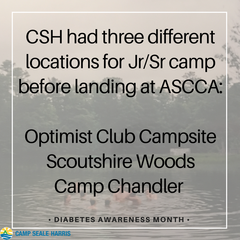 campsealeharris's tweet photo. #CSHFunFact // #CampSealeHarris Jr/Sr was held at several locations before @campascca #CSH2017 #T1D #DiabetesAwarenessMonth https://t.co/HrpkFMw7tF