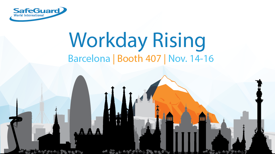 Safeguard_Globl's tweet photo. The #SafeGuardWorldTour continues next week at #wdayrising Europe! We'll be at booth 407 to talk #globalpayroll. https://t.co/w1GmWYQoZB https://t.co/viyI2SESQN