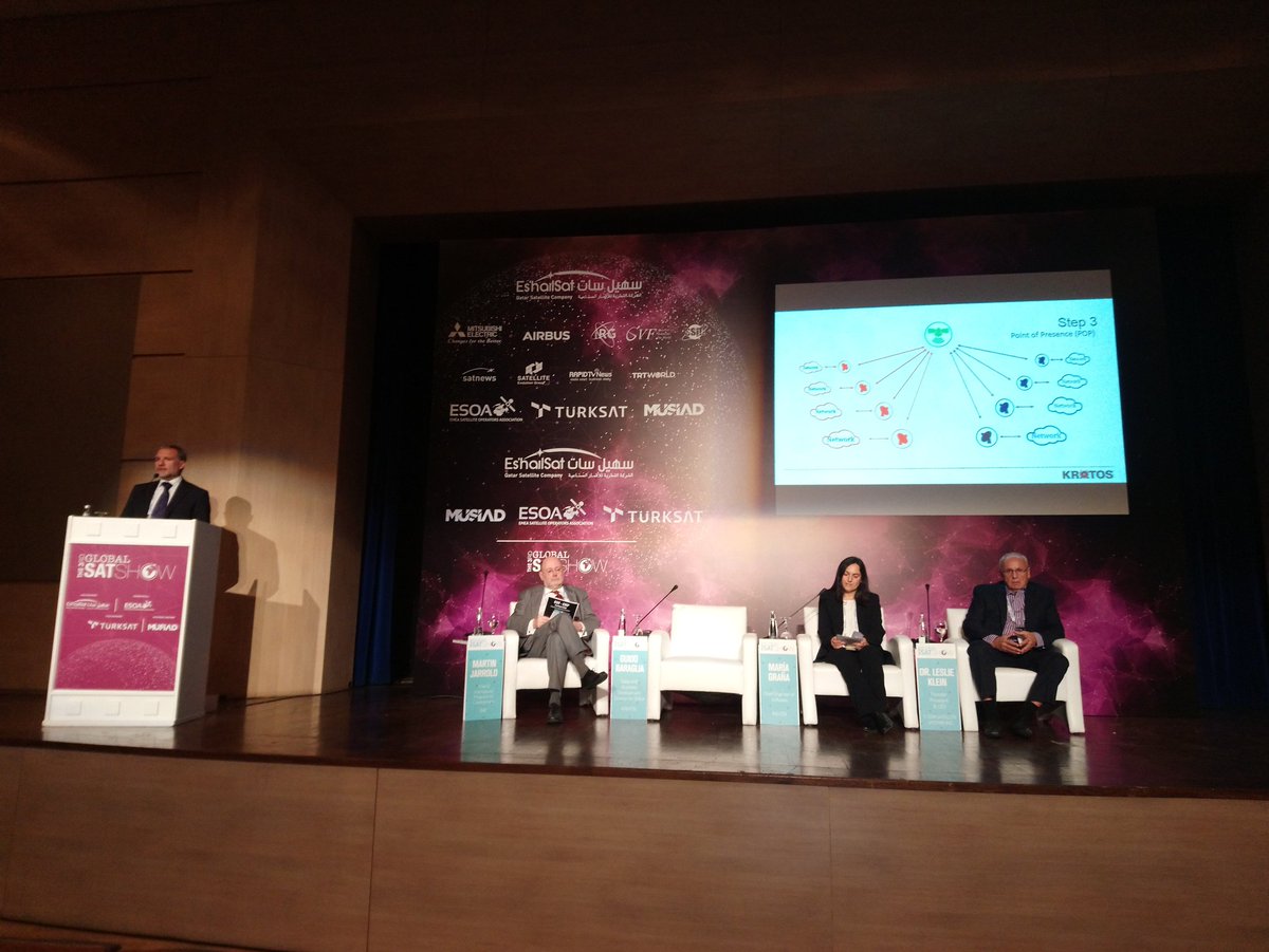 globalsatshow's tweet photo. Guido Baraglia of #KRATOS gives speech at #3rdGSS
@KratosSatellite https://t.co/BzT8M54HFc