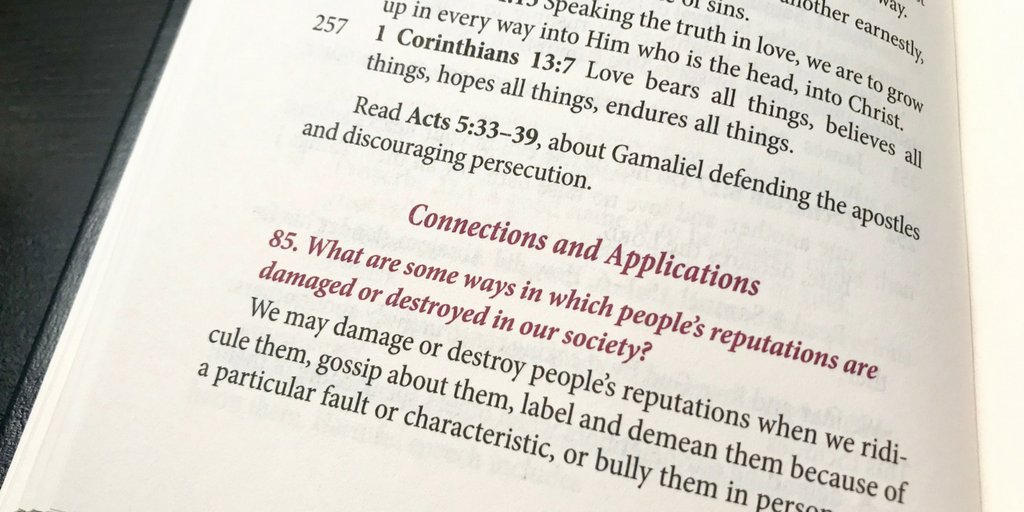 Catechism2017's tweet photo. #Catechism2017 includes Connections and Applications that relate Scripture to important issues in today’s culture.
https://t.co/1BE1t33Lbg https://t.co/u8wdwtyxO6