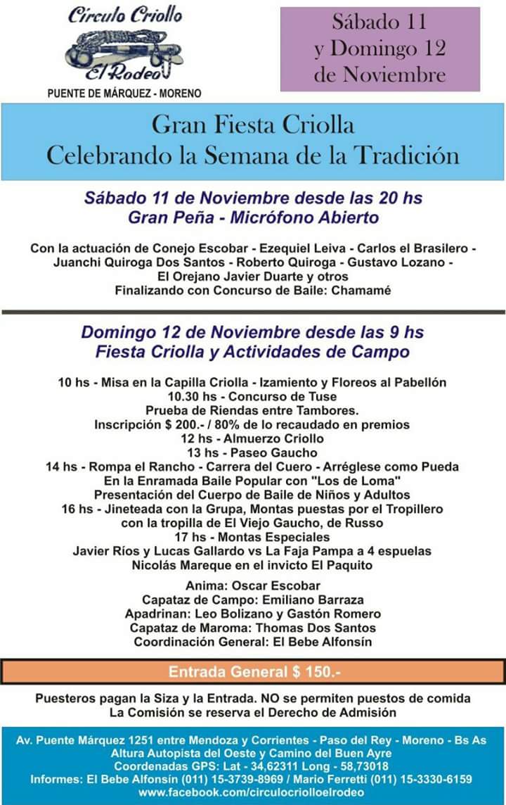 elrodeooficial's tweet photo. Los esperamos a todos... https://t.co/IxskWzygST