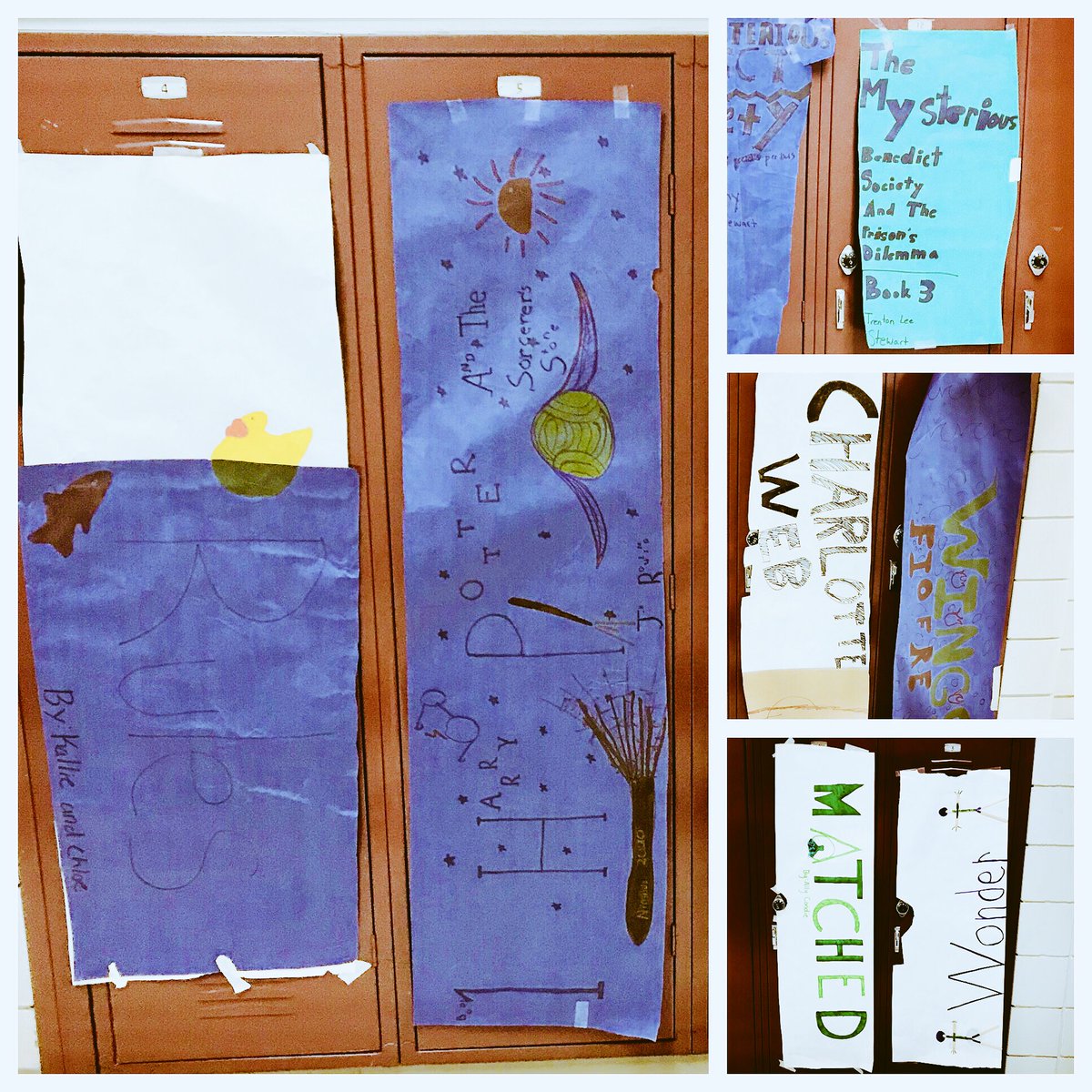 mslarpenteur's tweet photo. Our first Creativity Thursday project is in the books! #advisory #bookspine #lockerpartner #design https://t.co/MRqgaMhJ2q
