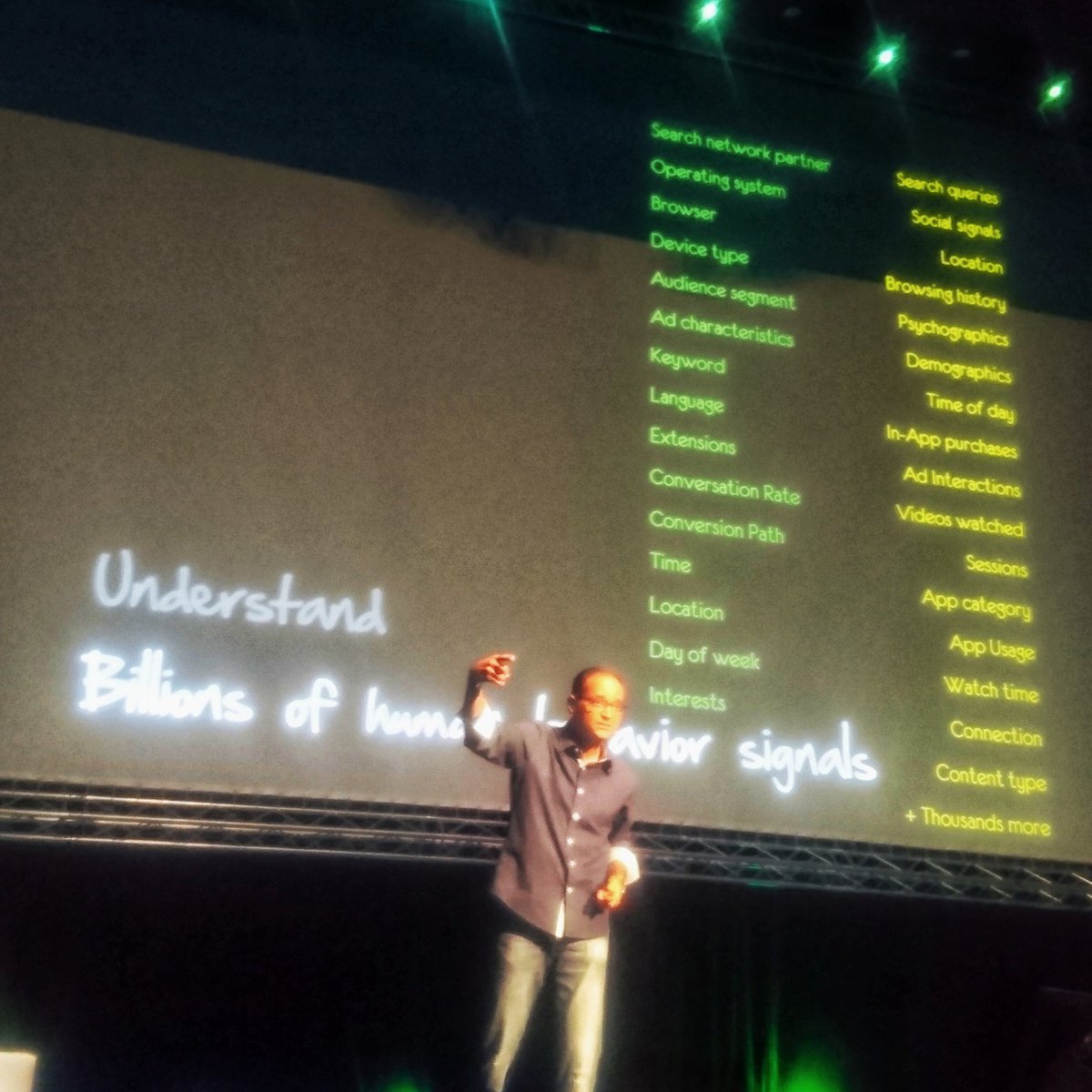 Understand your customers using free #MachineLearning tools, know their intent and create targeted automated ads. It's not future, it's now.

Inspiring and genuinely funny talk by <a href="/avinash/">Avinash Kaushik</a> at #mktfest2017