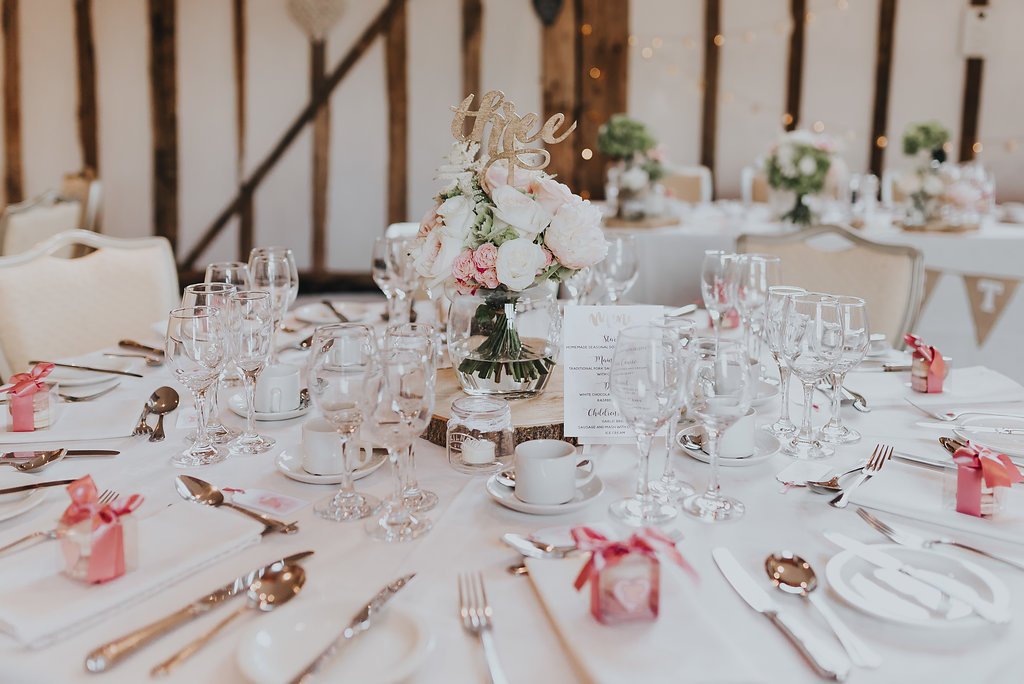 loving this blush pink theme for a summer wedding hel at <a href="/Maidens_Barn/">Maidens Barn Wedding</a> this summer #blushpink #barnwedding