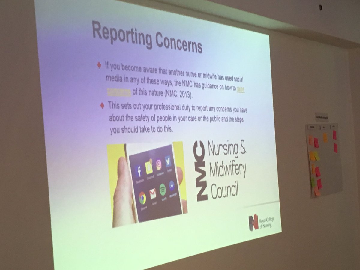 .@EHudsonRCN ... are nurses ever truly off duty? Not in eyes of NMC Code or public. Check out <a href="/nmcnews/">Nursing and Midwifery Council</a> social media guidance #shinebright