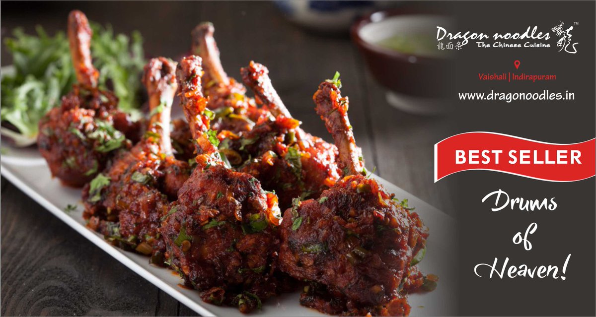 Dragon_Nooodles's tweet photo. Juicy and delicious chicken drums tossed in a tangy sauce and served to perfection.#DragonNoodles #Chinese #foodies #vaishali #indirapuram #DrumsofHeaven  #Goodfood https://t.co/fh3PVkb1ol