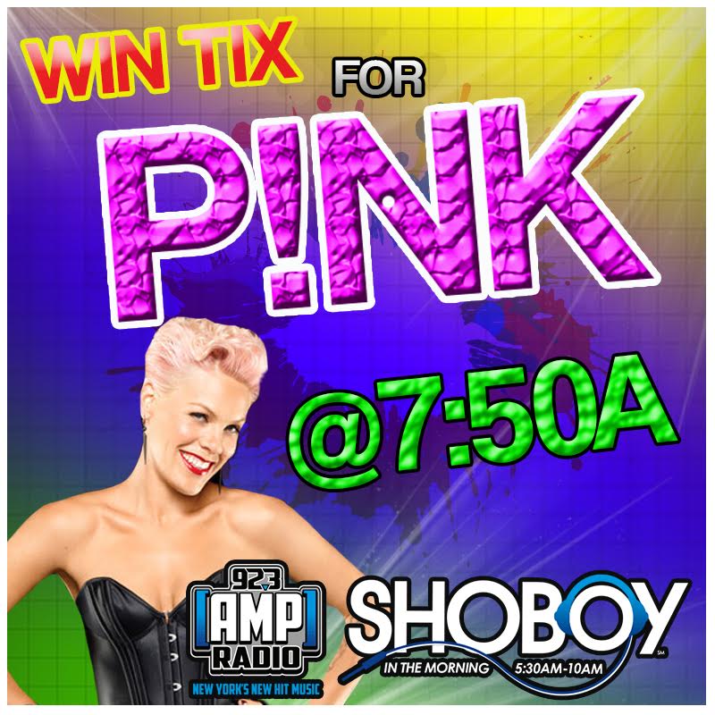 923amp's tweet photo. Where are my @Pink fans at?! @shoboyshow has your tix for #AMPTAG coming up at 7:50A! Listen -> https://t.co/4DqFfFKAkN https://t.co/WL6W4m53qL