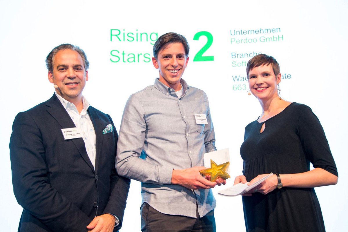 PerdooHQ's tweet photo. #RisingStars: With a growth rate of 663%, we reached a top position at Wednesday's Deloitte Technology #Fast50 award ceremony in #Munich! Read more here: https://t.co/94ZF0rVgY5 via @startup_valley #tech #startup #growth https://t.co/mBwxMeeG0w