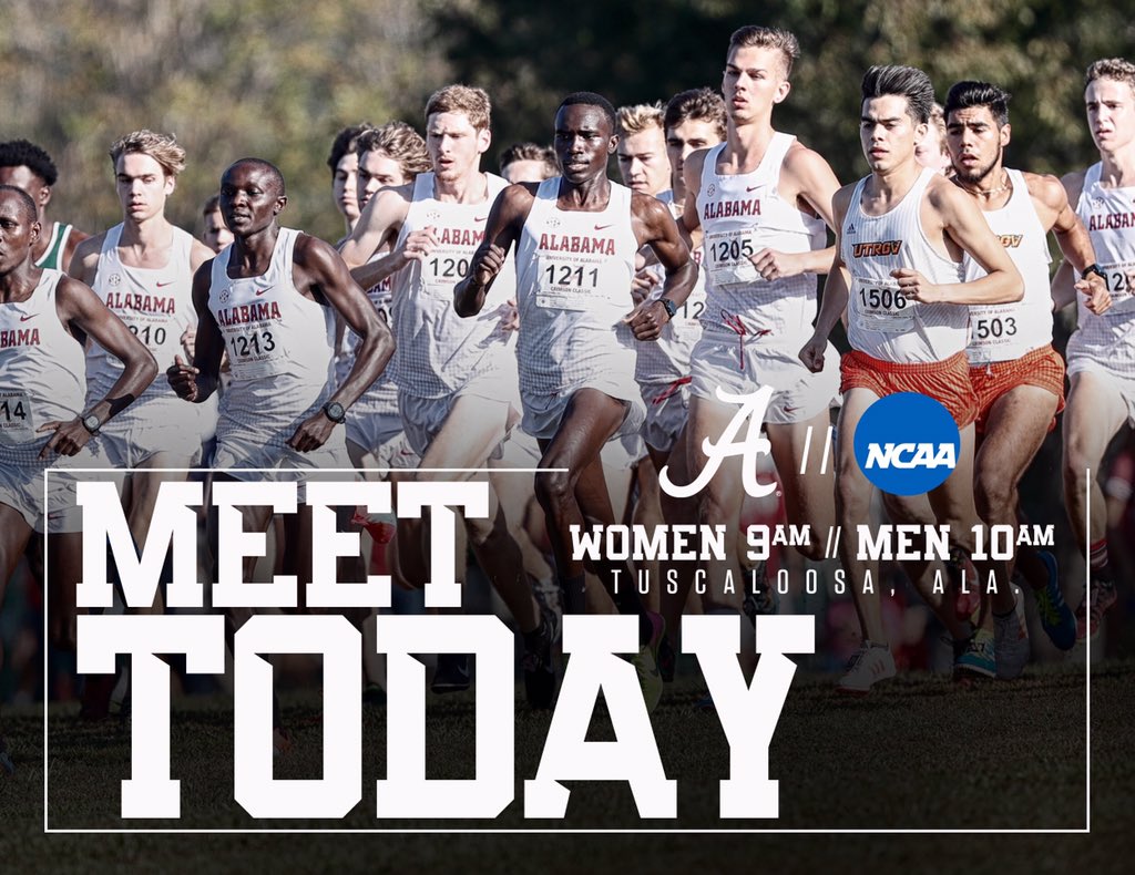 The NCAA Cross Country South Regional gets underway this morning! #RollTide

📍Harry Pritchett Running Park- Tuscaloosa

🕘9 am- Women's 6K 

🕙 10am- Men's 10K