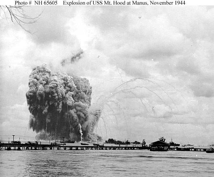 IrmoFire's tweet photo. #ThisDayInFireHistory 11/10/1944 USS Mount Hood munitions explosion kills 373, Admiralty Islands https://t.co/rFjUoyPWHH https://t.co/pJDoHuIzYF