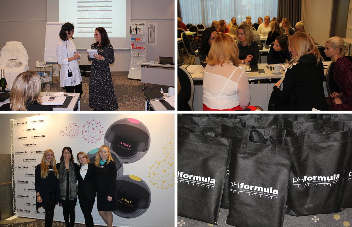Congratulations to our pHformula team in Tallin, Estonia on a successful launch of POINT to advanced skin specialists with Susanna Porras, pHformula's International Educator #POINT #Estonia #makeadifference
