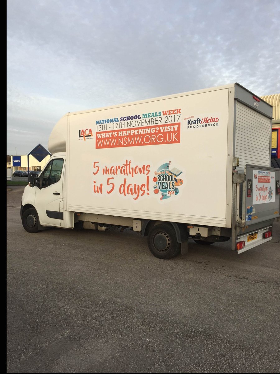 We're gearing up for National School Meals Week! The van is ready to hit the road. #NSMW