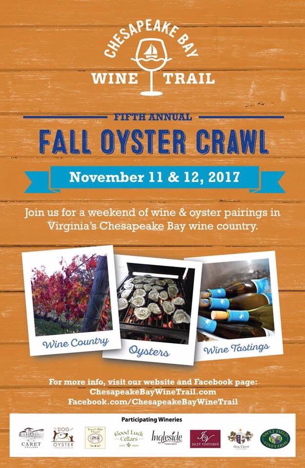Celebrate Oyster month! The favorite event of the year! #chesapeakebaywinetrail #oysters #vaoysters