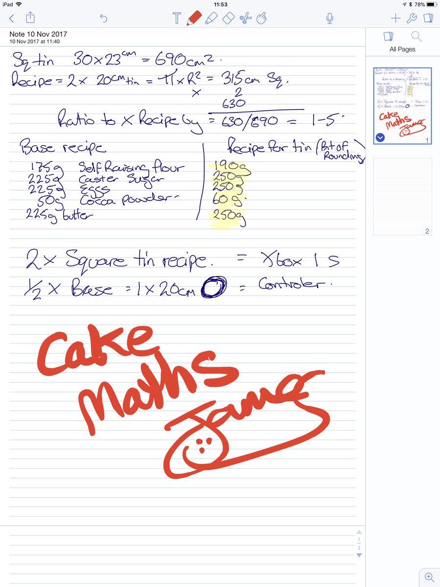 Cluckmuckcook's tweet image. @sanditoksvig need your brain power . If I am using pi 🥧to calculate my cake 🍰batter ratios . I am sure that is not being ironic . Is there a word for that ?#kidsstayinschool #cakemath #gbbo