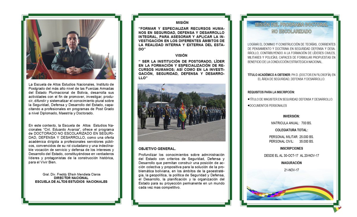Eaen15's tweet photo. ESCUELA DE ALTOS ESTUDIOS NACIONALES "CRISOL DE LA UNIDAD DEL ESTADO PLURINACIONAL" https://t.co/jUmlzsCsii