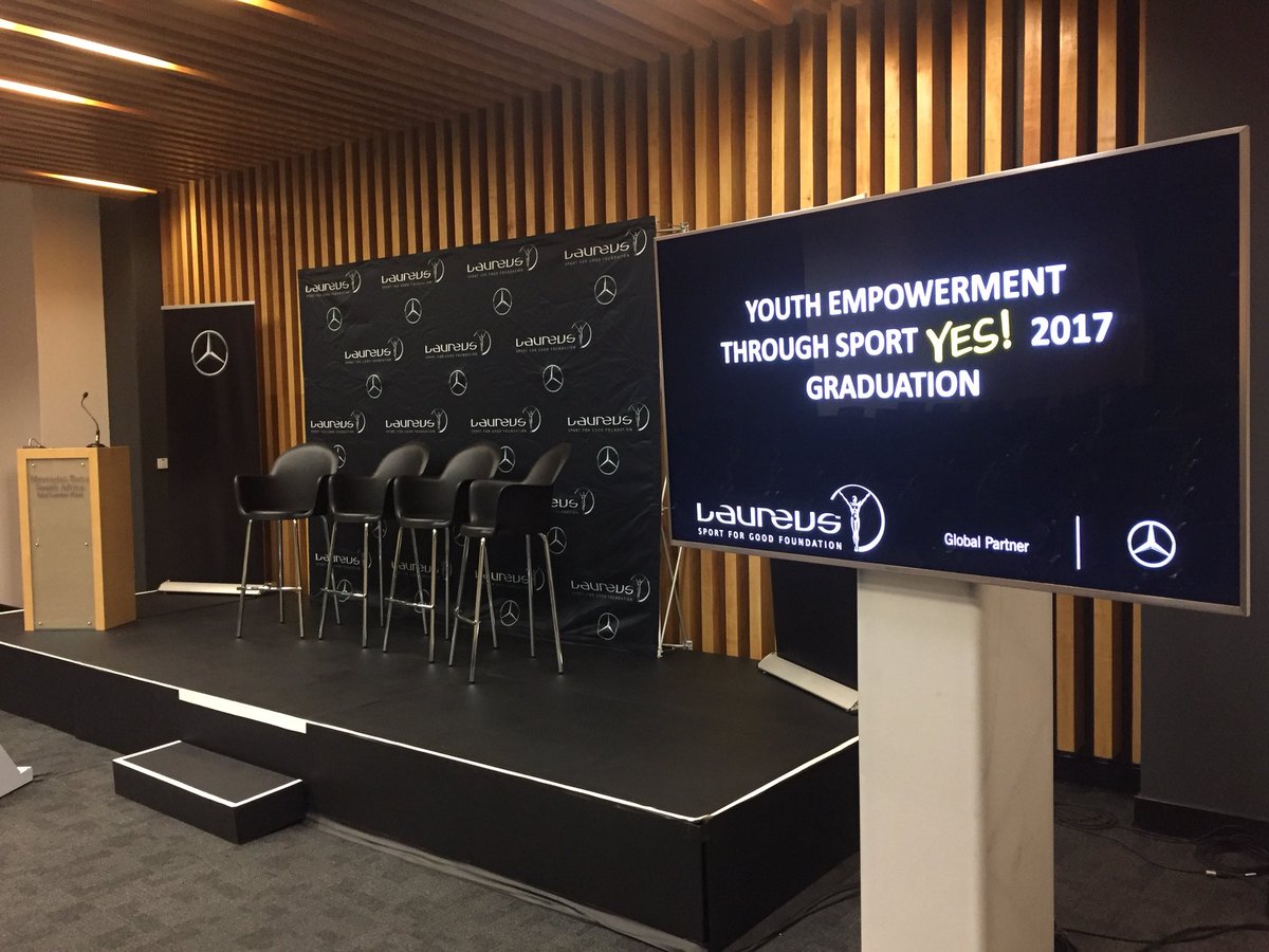 Another year, and another group of inspiring young leaders about to graduate from the <a href="/LaureusYES/">Laureus YES</a> programme. Thank you <a href="/MercedesBenz_SA/">Mercedes-Benz South Africa</a> for hosting us, as well as special guest <a href="/AkaniSimbine/">Akani Simbine</a> #SportforGood