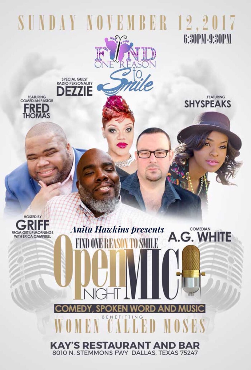 2TRILLION's tweet photo. @AEHFASHION presents: #FindOneReasonToSmile with @thepastorfred @ComedianAGWhite @YaBigGirlDezzie &amp; @ShySpeaks | @GetUpErica with @ImEricaCampbell https://t.co/NmXKWdHjPJ