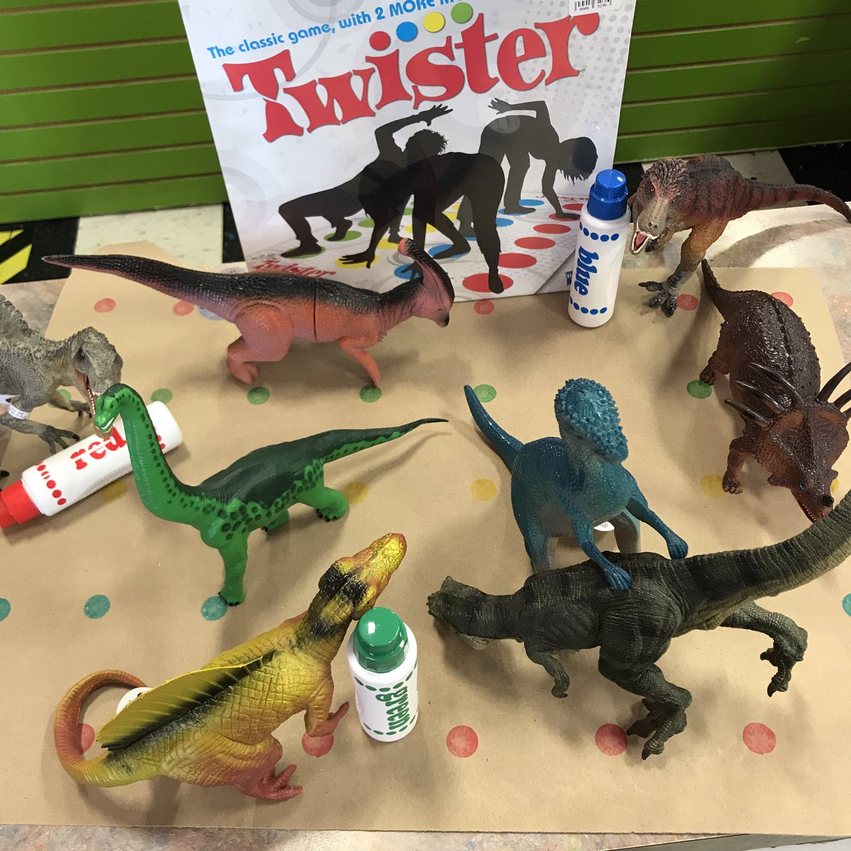 ToyStoreTopeka's tweet photo. @Dinovember @HasbroNews #Dinovember2017 #DoADotArt #TopekaToyologists https://t.co/afaqiEnvLI