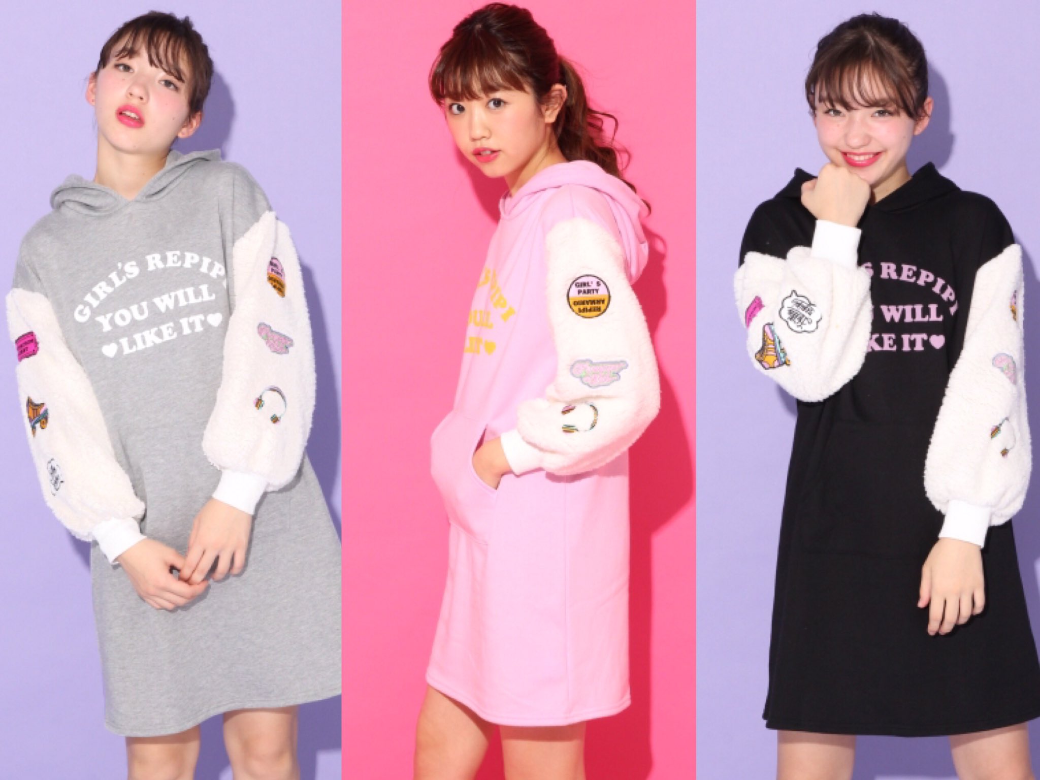 レピピアルマリオ No Twitter 今年も人気 毎年バージョンアップしてるファーソデパーカーのワンピ 今年のはボリュームソデになってます 早速人気アイテムに仲間入り 4400 Tax ウェブストアにも入荷してます T Co J8de56lk4e