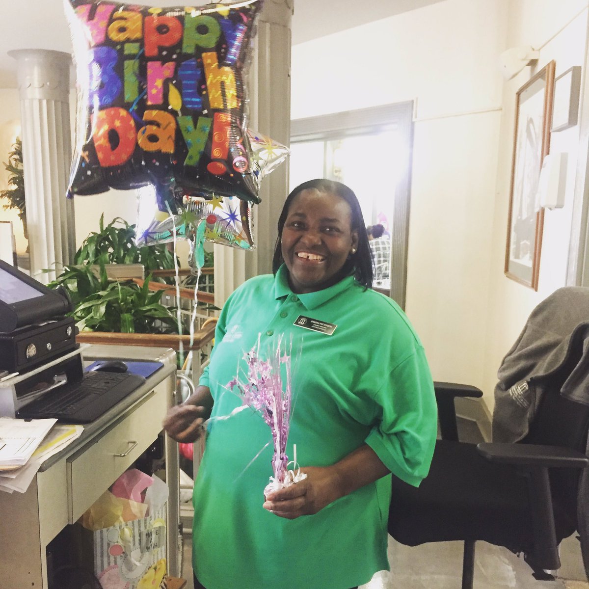 Today is Ms. Sandra's birthday! Stop by Snelling for a hug or send her some love and we'll make sure she sees it! #heyboo