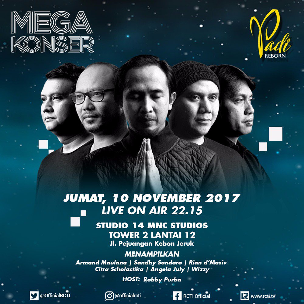 Disiarkan langsung dari Studio 14, MNC Studios, Jakarta. #PadiRebornRCTI
