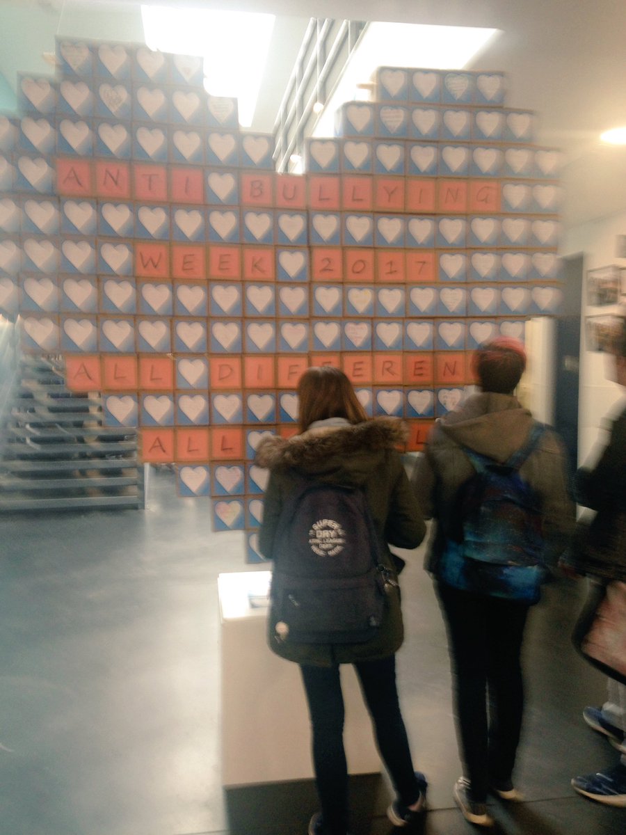 Teach2InspireHC's tweet photo. Anti bullying week celebrated @halesowencoll @ABAonline https://t.co/JQxrh4xn0t
