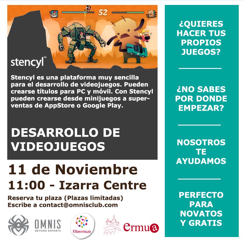 hackprende's tweet image. Esta semana, vamos de la mano de @OmnisClub y os traemos lo mejor de cada uno.
Nosotr@s enseñar 👨‍🏫👩‍🏫 y ell@s los Videojuegos🎮
Os esperamos