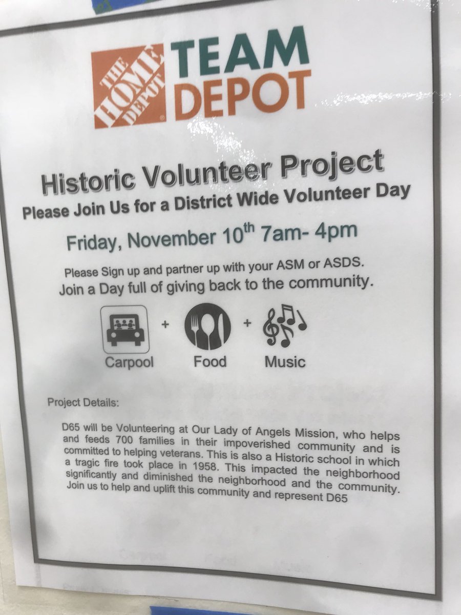 BenTenTHD's tweet photo. Let’s go! Team Depot volunteer event! I live for this! #givingback @homedepot1912 @Manny_CubFan @troyer_paige @Pabasel12 https://t.co/hUnSZtJ3da