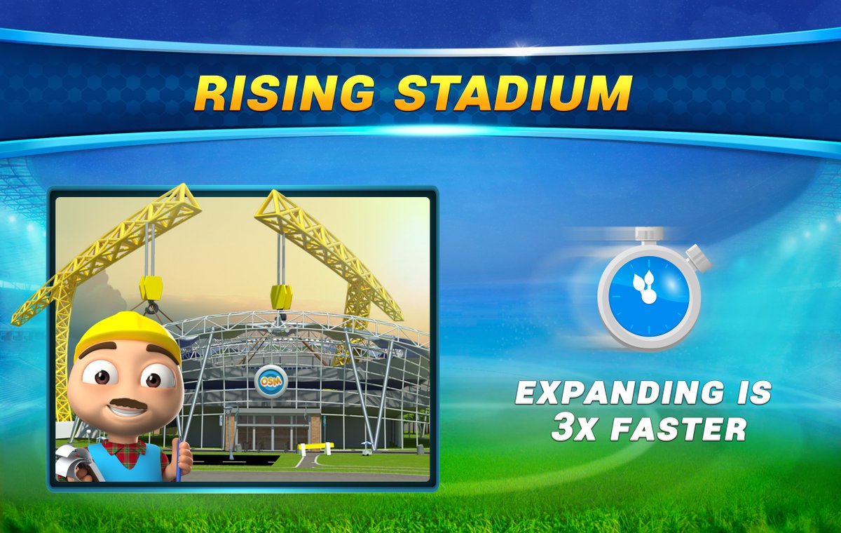 OSMLikeABoss's tweet photo. OSM EVENT: Join us with our next event, Rising Stadium! You can expand your stadion three times faster than normal! ⚽️🏟️🔥 #OSMEVENT #OSM #RisingStadium https://t.co/HrkZ83bnCd