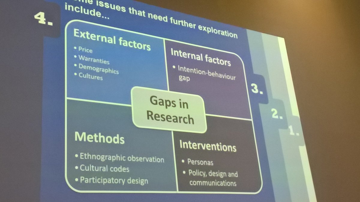 Servitized's tweet photo. @JuanaCamacho identified valuable insights into the gaps in knowledge about user acceptance and adoption of #circulareconomy business solutions. She tells #plate of need for more research into internal/external factors, interventions and (research) methods. https://t.co/lUCGkT7ELd