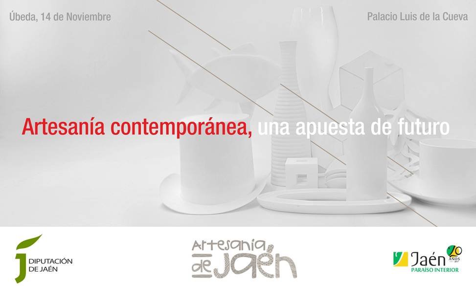 jaenturismo's tweet photo. Jornada abierta a todos los artesanos y diseñadores de Jaén, con el objetivo de clarificar y divulgar la importancia de la Artesanía Contemporánea y presentar y debatir las acciones oportunas para su desarrollo. Mares, 14 de noviembre  en Palacio Luis de la Cueva, Úbeda https://t.co/2p8gEA1lq1