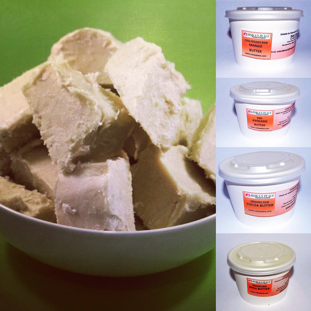 Rukasplace's tweet photo. RAW #BODYBUTTERS ARE HERE!
https://t.co/iQS1Xy0C5y
#rawbeauty #skincare #sheabutter #cocoabutter #mangobutter #avocadobutter #aloeverabutter https://t.co/7EwB46O253