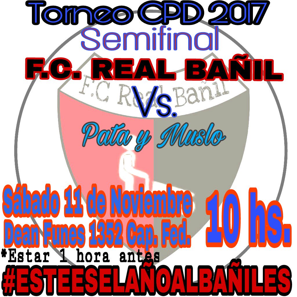 FCRealBanilOK's tweet photo. #TorneoCPD | Próxima cita, próximo desafío:

#RealBañil se mide ante #PataYMuslo, duelo correspondiente a una de las 3 semifinales del certamen.

#VamosRealBañil #EsteEsElAño https://t.co/kZdXYJszIN