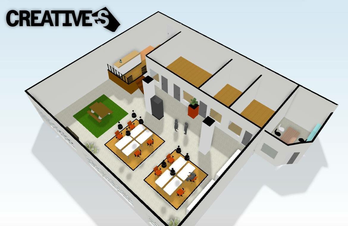 Nog 1 werkplek, een kantoor van 17 m² en een kantoor van 34m² te huur hier op <a href="/StrijpS/">Strijp-S</a> via creative-s.nl