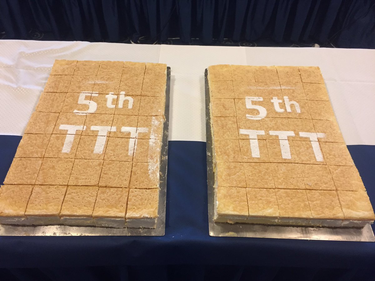 TTTConference's tweet photo. When in #Bled, Bled cream cake is a must! Happy 5th anniversary to #tttconf! #xl8 #l10n https://t.co/N6UvHJeY07